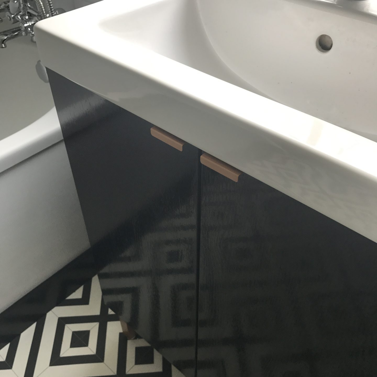 DIY IKEA Hack Bathroom Sink Cupboard